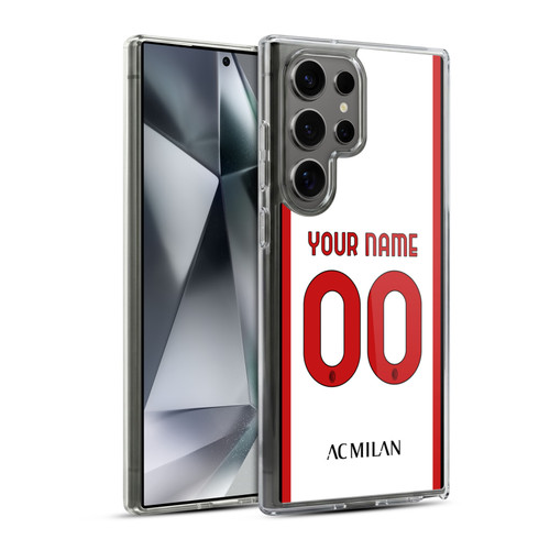 Custom Customised Personalised AC Milan 2022/23 Kit Away Soft Gel Case for Samsung Galaxy S24 Ultra 5G & MagSafe