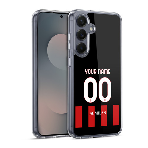 Custom Customised Personalised AC Milan 2022/23 Kit Home Soft Gel Case for Samsung Galaxy S25 & MagSafe