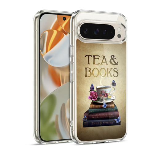 Brigid Ashwood Vintage Romance 2 Tea And Books Soft Gel Case for Google Pixel 9 / Pixel 9 Pro