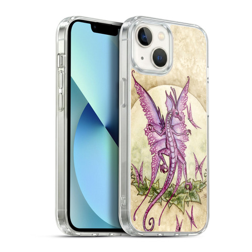Amy Brown Mythical Pink Dragon Soft Gel Case for Apple iPhone 13