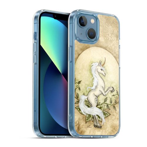 Amy Brown Mythical Unicorn Earth Soft Gel Case for Apple iPhone 13 Mini & MagSafe