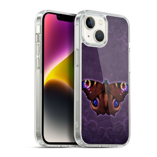 Brigid Ashwood Winged Things Peacock Butterfly Soft Gel Case for Apple iPhone 14