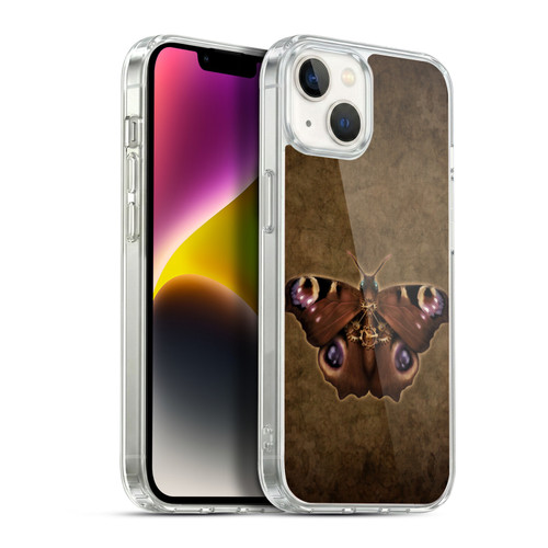 Brigid Ashwood Winged Things Steampunk Peacock Butterfly Soft Gel Case for Apple iPhone 14 Plus & MagSafe