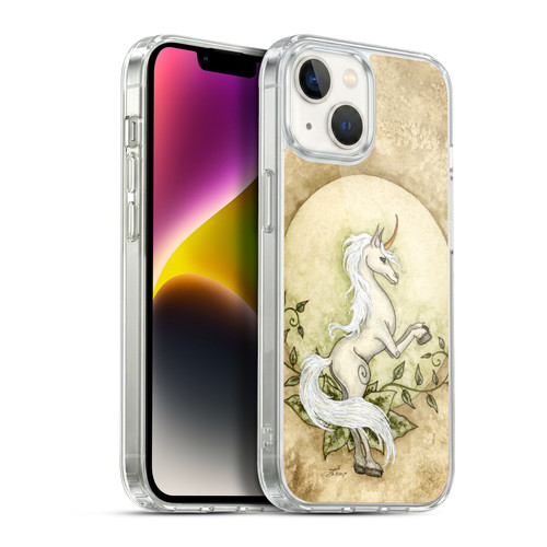 Amy Brown Mythical Unicorn Earth Soft Gel Case for Apple iPhone 14