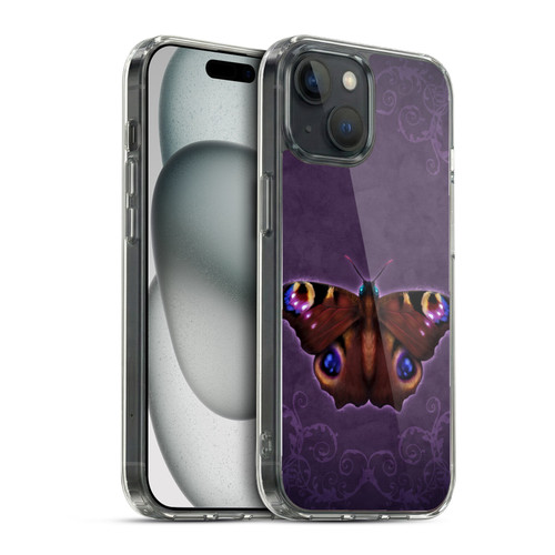 Brigid Ashwood Winged Things Peacock Butterfly Soft Gel Case for Apple iPhone 15 & MagSafe