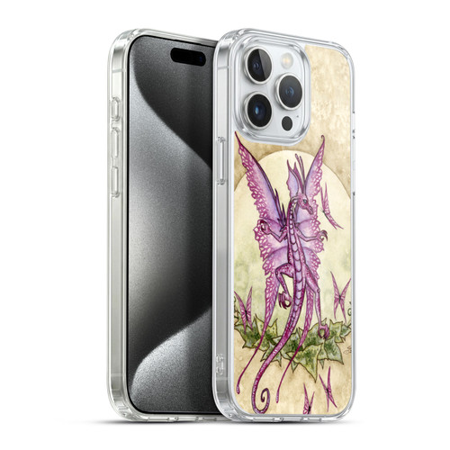 Amy Brown Mythical Pink Dragon Soft Gel Case for Apple iPhone 15 Pro Max & MagSafe