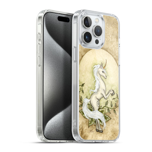 Amy Brown Mythical Unicorn Earth Soft Gel Case for Apple iPhone 15 Pro Max & MagSafe