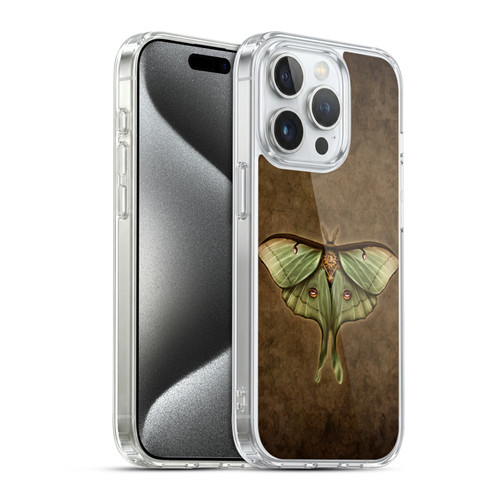 Brigid Ashwood Winged Things Steampunk Luna Moth Soft Gel Case for Apple iPhone 15 Pro & MagSafe