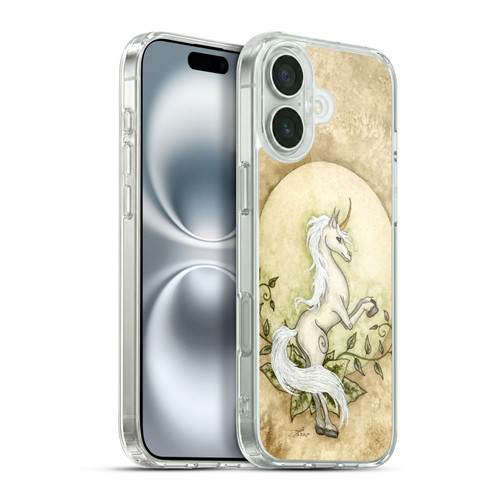 Amy Brown Mythical Unicorn Earth Soft Gel Case for Apple iPhone 16 Plus & MagSafe