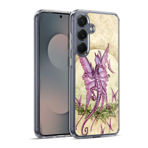 Amy Brown Mythical Pink Dragon Soft Gel Case for Samsung Galaxy S25+ & MagSafe