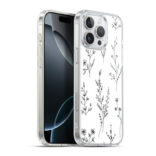 Anis Illustration Wildflowers White Soft Gel Case for Apple iPhone 16 Pro Max & MagSafe