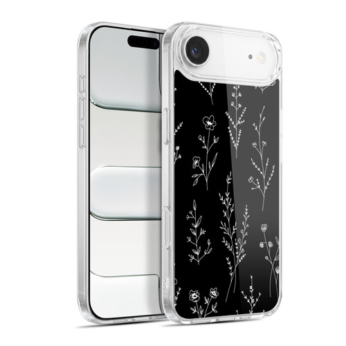 Anis Illustration Wildflowers Black Soft Gel Case for Apple iPhone 17 Air
