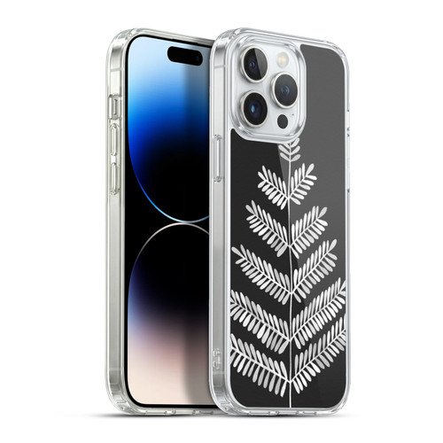 Cat Coquillette Nature Leaflets Black Soft Gel Case for Apple iPhone 13 Pro Max & MagSafe