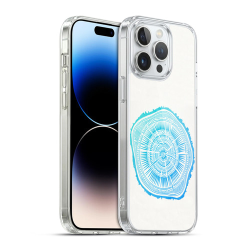 Cat Coquillette Nature Blue Paper Birch Soft Gel Case for Apple iPhone 14 Pro Max & MagSafe