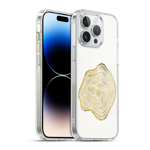 Cat Coquillette Nature Gold Peach Leaf Soft Gel Case for Apple iPhone 14 Pro Max & MagSafe