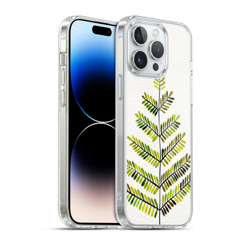 Cat Coquillette Nature Leaflets Green Soft Gel Case for Apple iPhone 14 Pro Max & MagSafe