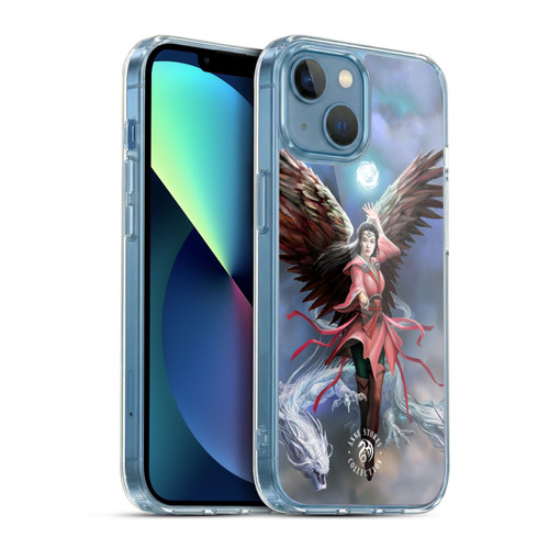 Anne Stokes Female Elementals Air Dragon Soft Gel Case for Apple iPhone 13 Mini & MagSafe