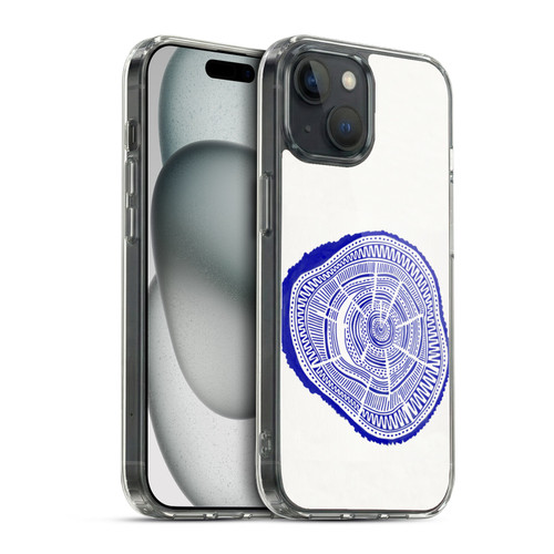 Cat Coquillette Nature Navy Ponderosa Soft Gel Case for Apple iPhone 15 & MagSafe