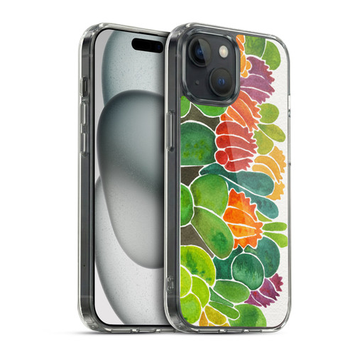Cat Coquillette Nature Succulents Soft Gel Case for Apple iPhone 15 & MagSafe