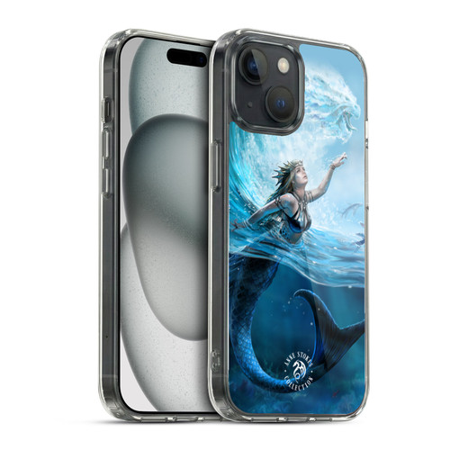 Anne Stokes Female Elementals Water Mermaid Soft Gel Case for Apple iPhone 15 & MagSafe