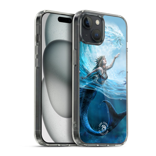 Anne Stokes Female Elementals Water Mermaid Soft Gel Case for Apple iPhone 15 Plus & MagSafe