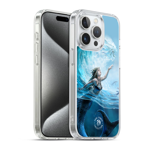 Anne Stokes Female Elementals Water Mermaid Soft Gel Case for Apple iPhone 15 Pro & MagSafe