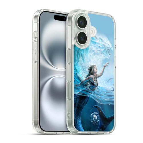 Anne Stokes Female Elementals Water Mermaid Soft Gel Case for Apple iPhone 16 & MagSafe
