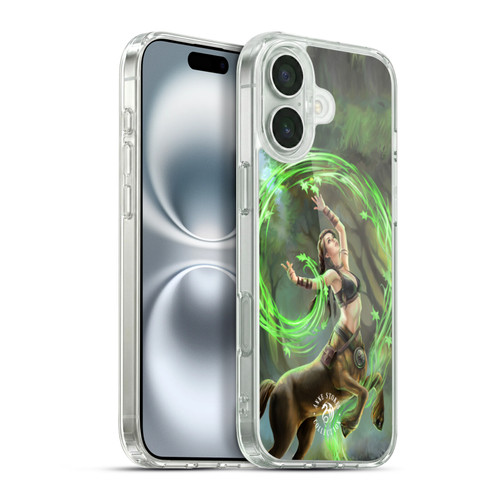 Anne Stokes Female Elementals Earth Centaur Soft Gel Case for Apple iPhone 16 Plus & MagSafe