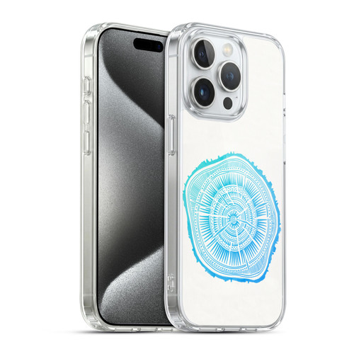 Cat Coquillette Nature Blue Paper Birch Soft Gel Case for Apple iPhone 15 Pro & MagSafe