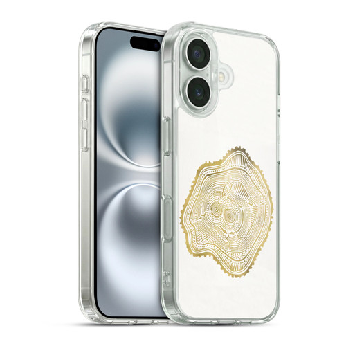 Cat Coquillette Nature Gold Peach Leaf Soft Gel Case for Apple iPhone 16 & MagSafe