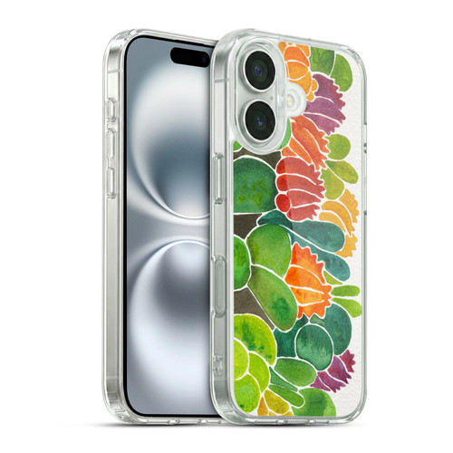 Cat Coquillette Nature Succulents Soft Gel Case for Apple iPhone 16 & MagSafe