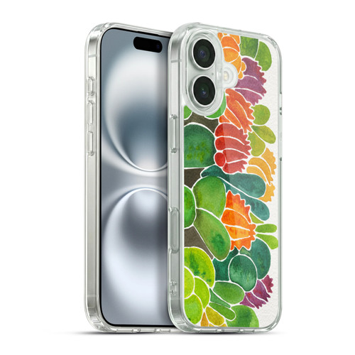 Cat Coquillette Nature Succulents Soft Gel Case for Apple iPhone 16 Plus & MagSafe