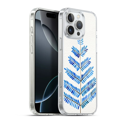 Cat Coquillette Nature Leaflets Blue Soft Gel Case for Apple iPhone 16 Pro Max & MagSafe