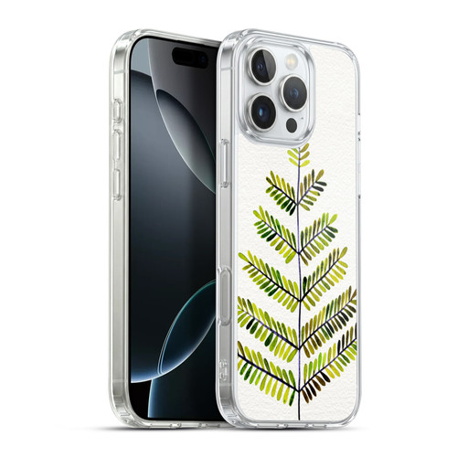 Cat Coquillette Nature Leaflets Green Soft Gel Case for Apple iPhone 16 Pro Max & MagSafe