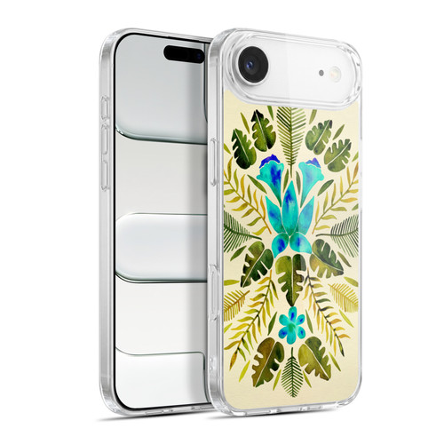 Cat Coquillette Nature Green Blue Tropical Symmetry Soft Gel Case for Apple iPhone 17 Air