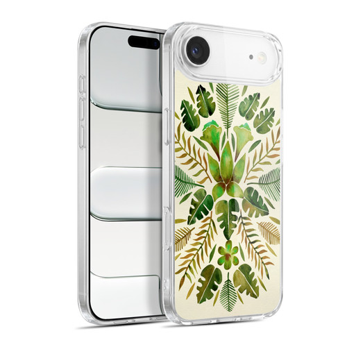 Cat Coquillette Nature Green Tropical Symmetry Soft Gel Case for Apple iPhone 17 Air
