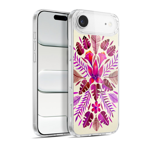 Cat Coquillette Nature Magenta Tropical Symmetry Soft Gel Case for Apple iPhone 17 Air
