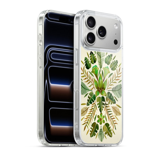 Cat Coquillette Nature Green Tropical Symmetry Soft Gel Case for Apple iPhone 17 Pro Max