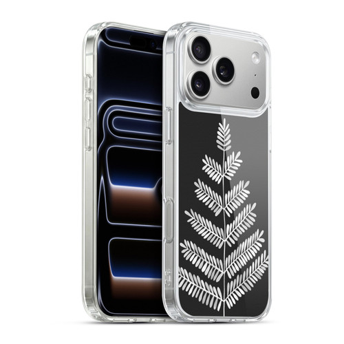 Cat Coquillette Nature Leaflets Black Soft Gel Case for Apple iPhone 17 Pro Max