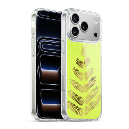 Cat Coquillette Nature Leaflets Yellow Soft Gel Case for Apple iPhone 17 Pro Max