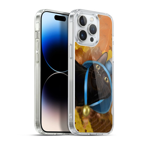 Ash Evans Black Cats Leaves Soft Gel Case for Apple iPhone 13 Pro Max & MagSafe