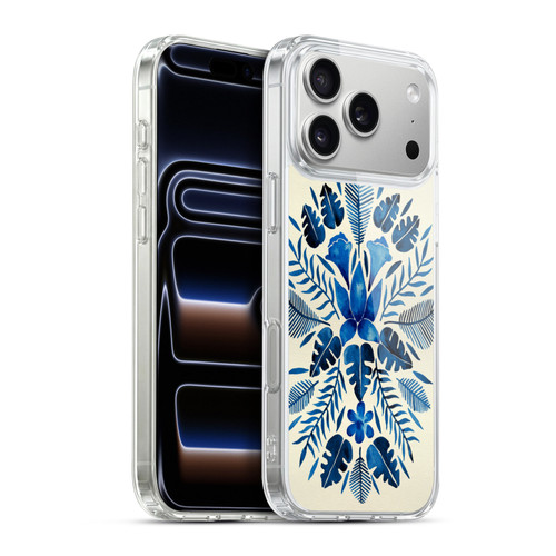 Cat Coquillette Nature Navy Tropical Symmetry Soft Gel Case for Apple iPhone 17 Pro Max