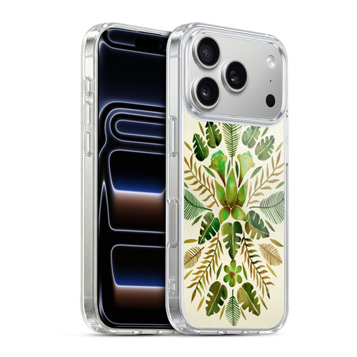 Cat Coquillette Nature Green Tropical Symmetry Soft Gel Case for Apple iPhone 17 Pro