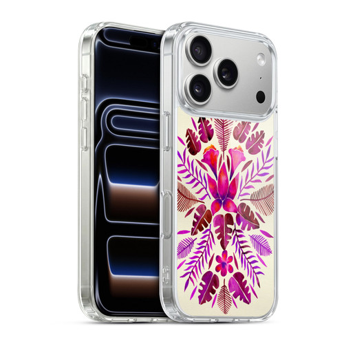 Cat Coquillette Nature Magenta Tropical Symmetry Soft Gel Case for Apple iPhone 17 Pro