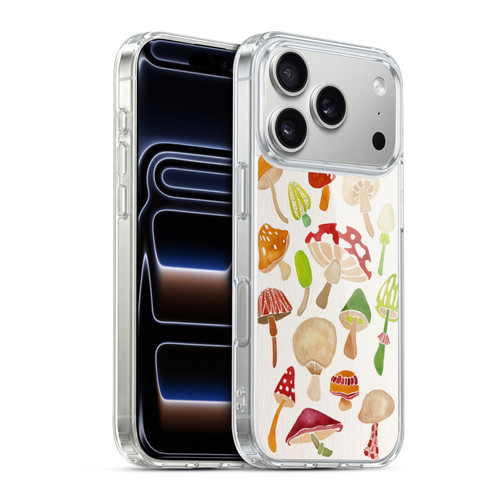 Cat Coquillette Nature Mushrooms Soft Gel Case for Apple iPhone 17 Pro