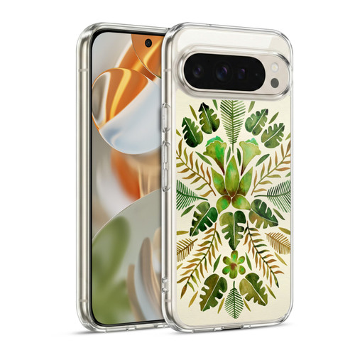 Cat Coquillette Nature Green Tropical Symmetry Soft Gel Case for Google Pixel 9 / Pixel 9 Pro