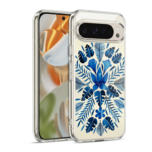 Cat Coquillette Nature Navy Tropical Symmetry Soft Gel Case for Google Pixel 9 / Pixel 9 Pro