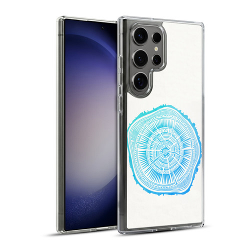 Cat Coquillette Nature Blue Paper Birch Soft Gel Case for Samsung Galaxy S23 Ultra 5G & MagSafe