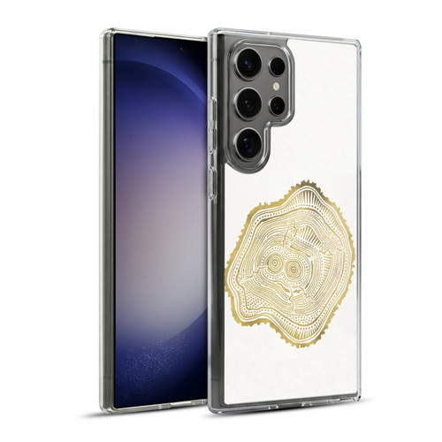 Cat Coquillette Nature Gold Peach Leaf Soft Gel Case for Samsung Galaxy S23 Ultra 5G & MagSafe