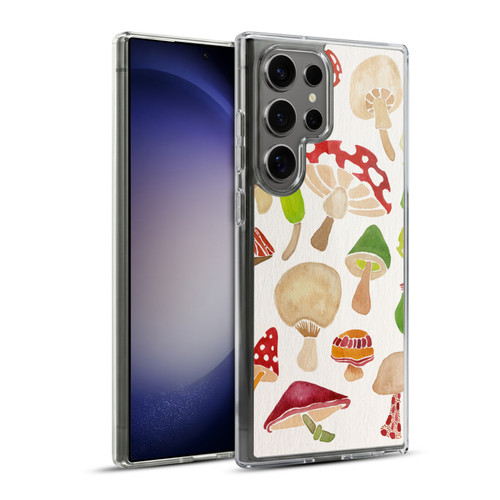 Cat Coquillette Nature Mushrooms Soft Gel Case for Samsung Galaxy S23 Ultra 5G & MagSafe